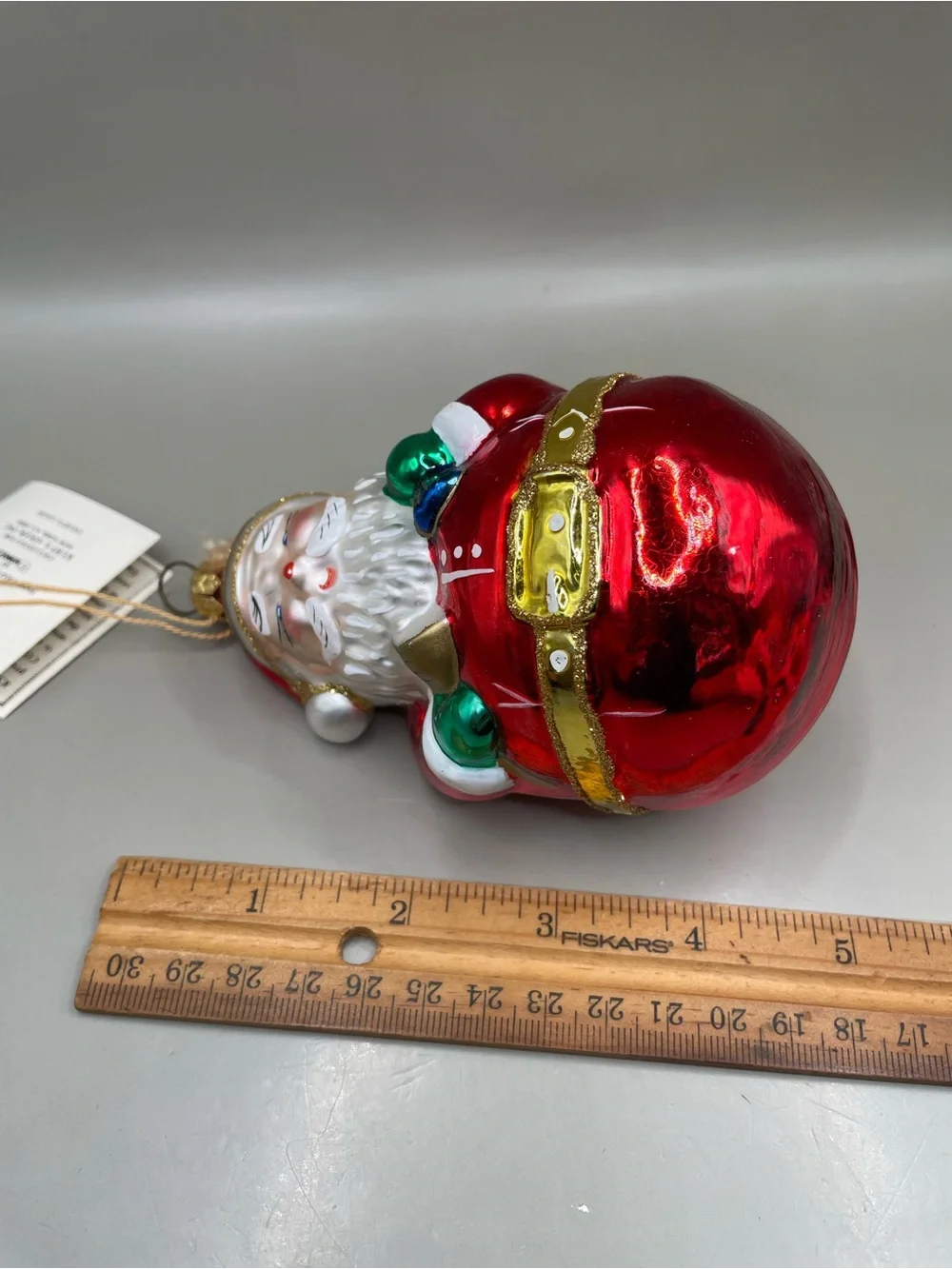 VTG READ Kurt Adler Polonaise Santa Christmas Ornament Komozja Poland Glass BOX